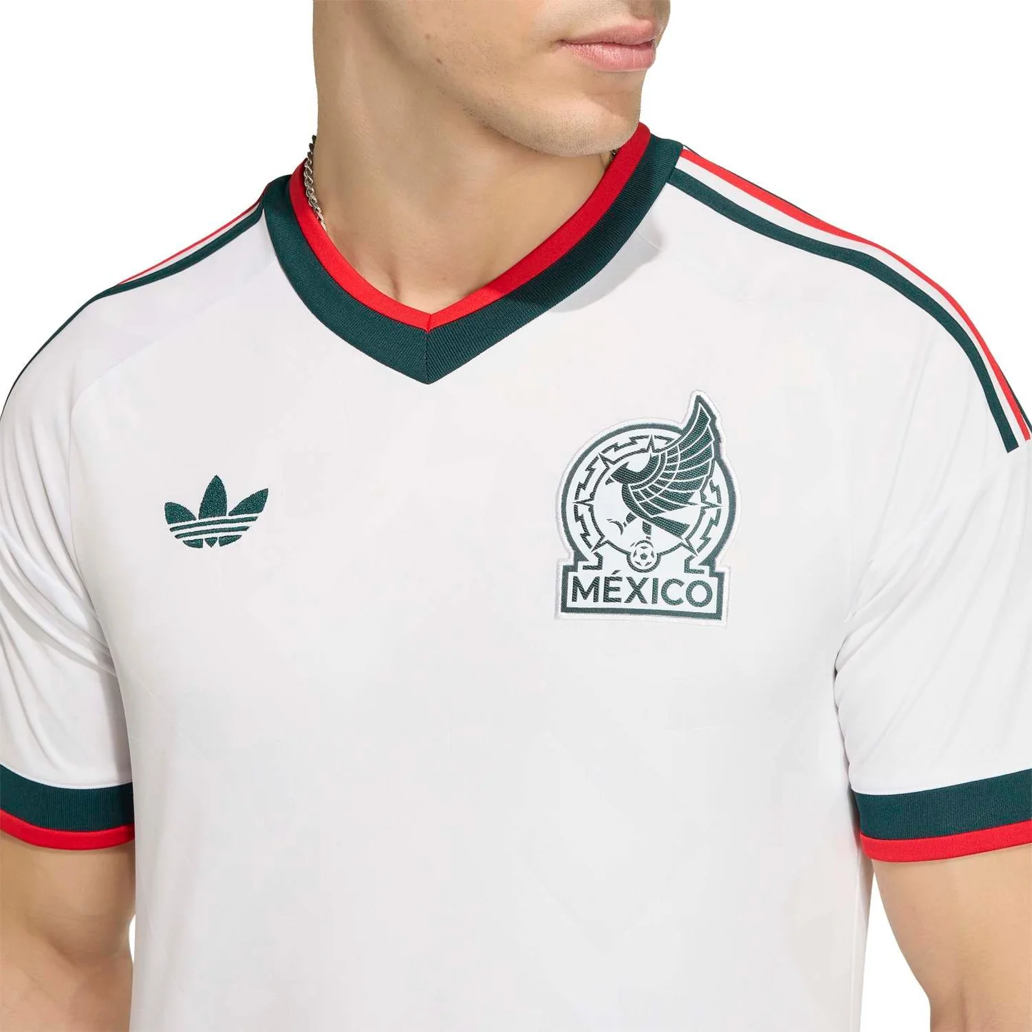 Camiseta de la Segunda Equipación Auténtica de México blanca 2026 - Hombre 3