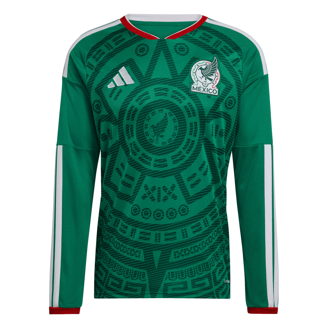 Camiseta de la Primera Equipación Auténtica de México 2026 Mexico manga larga color verde- Hombre