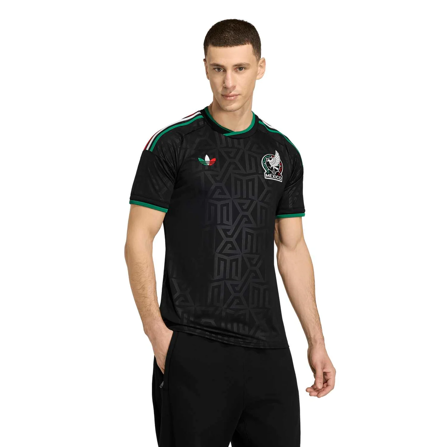 Camiseta de la Tercera Equipación, color negro Auténtica de México 2026 - Hombre 3