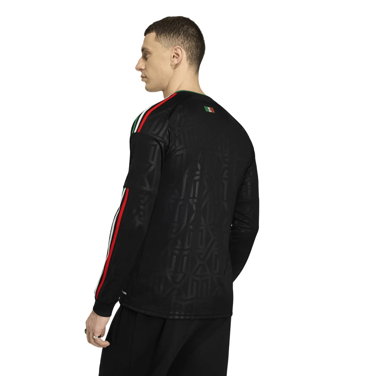 Camiseta Mexico de la Tercera Equipación, color negro Manga Larga Auténtica de México 2026 - Hombre 4