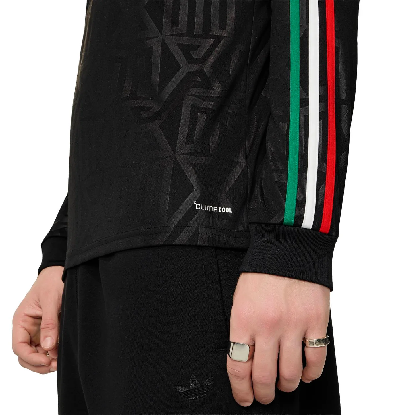 Camiseta Mexico de la Tercera Equipación, color negro Manga Larga Auténtica de México 2026 - Hombre 6